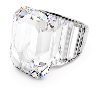 swarovski خاتم كوكتيل lucent، قطع مثمن، لون أبيض