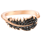 swarovski خاتم naugty motif ، أسود ، مطلي باللون الذهبي الوردي