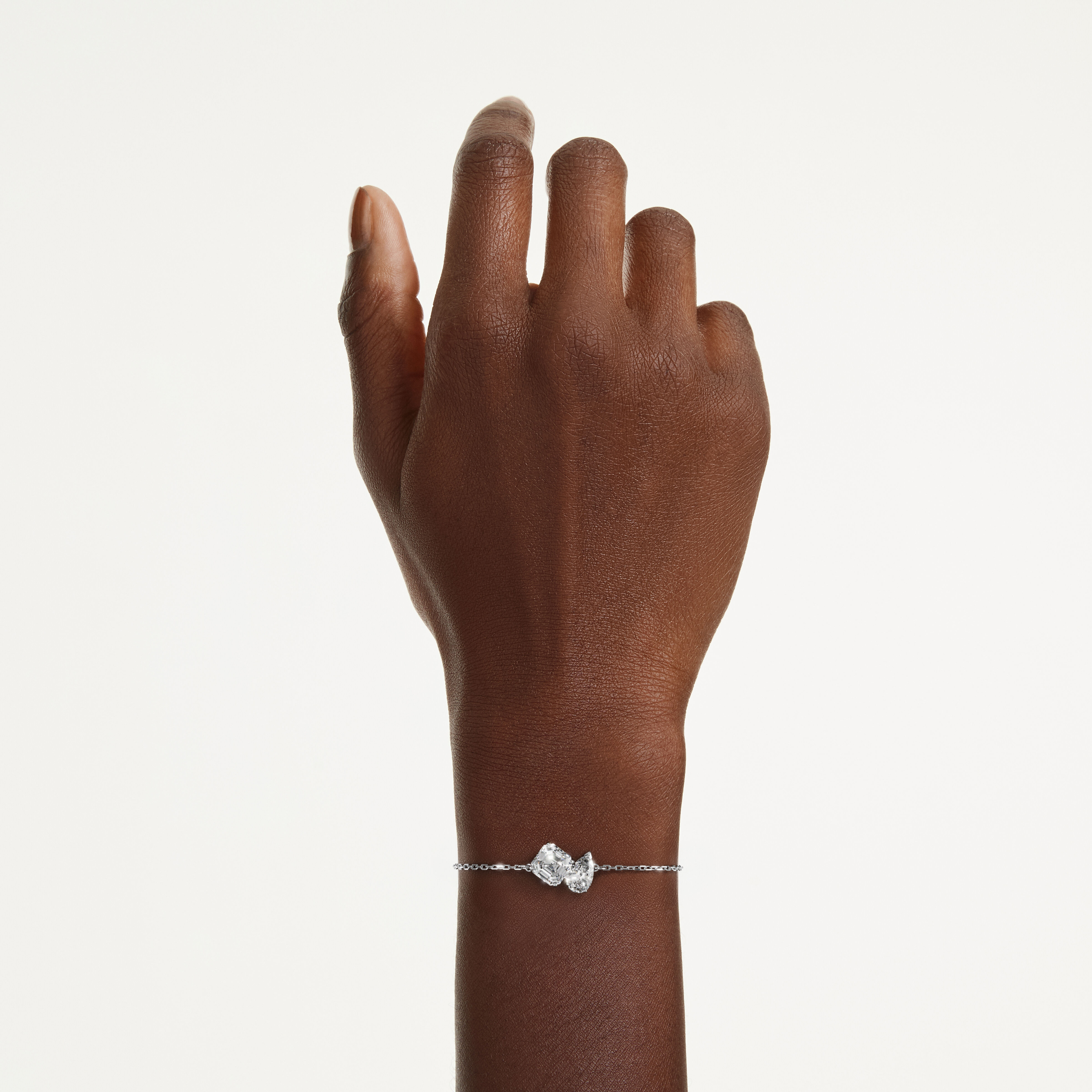 swarovski سوار mesmera، قطع متنوع، لون أبيض، طلاء روديوم