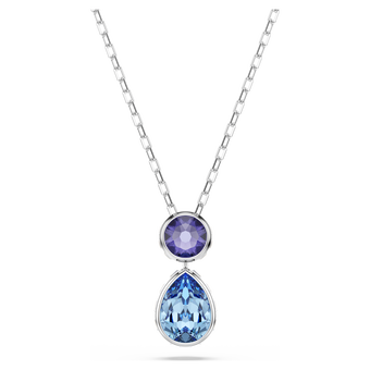 swarovski قلادة chroma، قطع متنوع، ألوان متعددة، طلاء روديوم