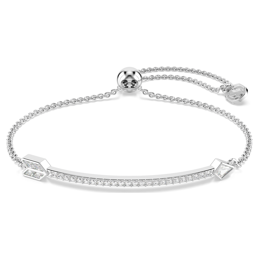 swarovski سوار idyllia، قطع متنوع، شكل سهم، لون أبيض، طلاء روديوم