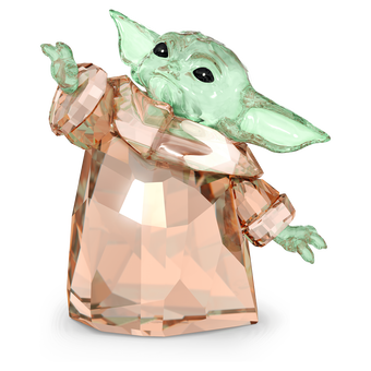 قطعة زينة بتصميم شخصية الماندلوري، الطفل من ستار وورز swarovski قطعة زينة بتصميم شخصية الماندلوري، الطفل من ستار وورز