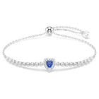swarovski سوار one، قطع متنوع، شكل قلب، لون أزرق، طلاء روديوم