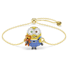 swarovski minions bob bracelet  pav   multicolored  gold tone plated