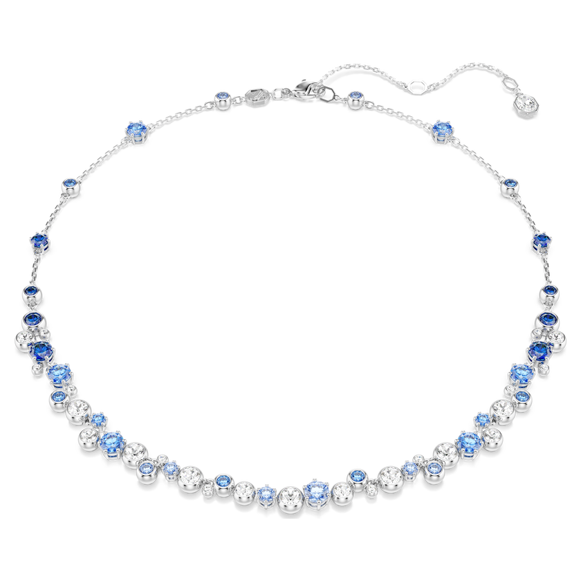 swarovski عقد constella، قطع متنوع، لون أزرق، طلاء روديوم
