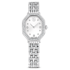 swarovski dextera octagon watch swiss made metal bracelet silver tone stainless steel
