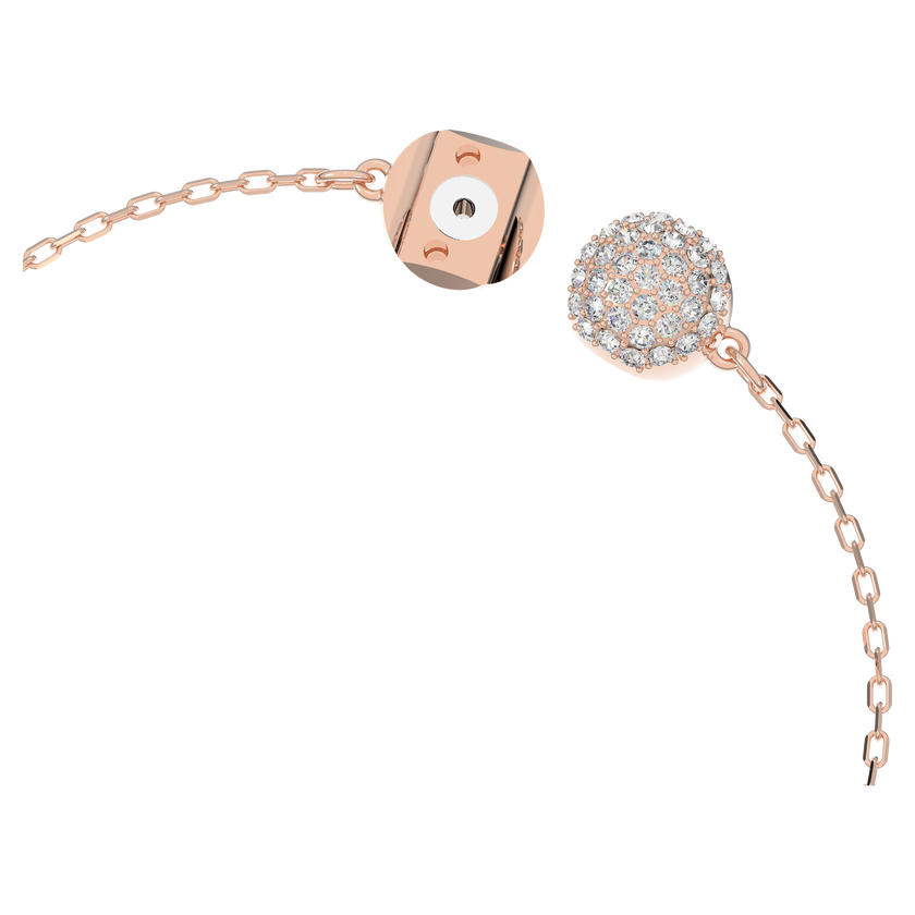 swarovski سوار swan، قفل مغناطيس، متعدد الألوان، طلاء ذهبي وردي