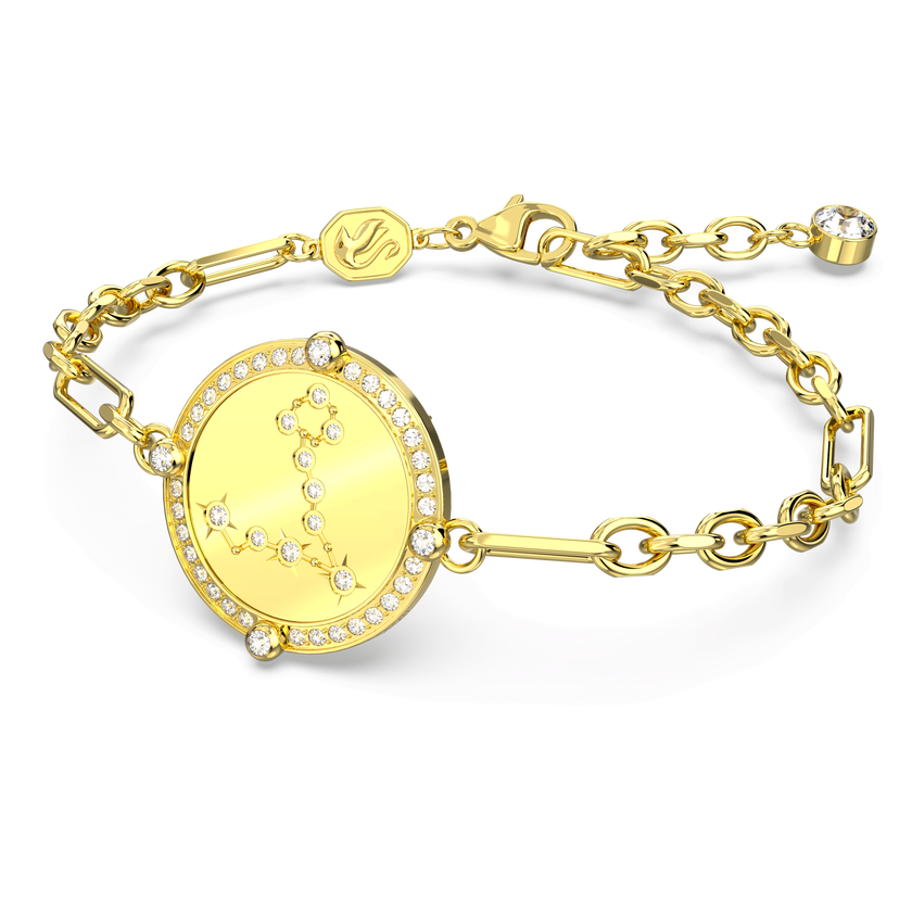 swarovski سوار zodiac، pisces، لون ذهبي، طلاء بلون ذهبي