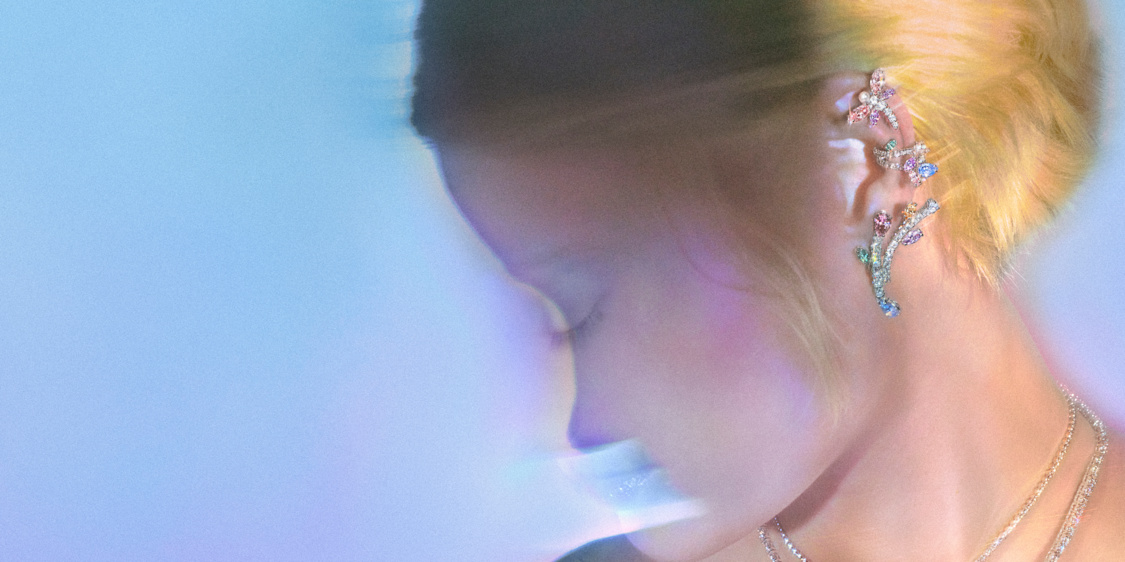 swarovski أقراط مرصعة بالكريستال