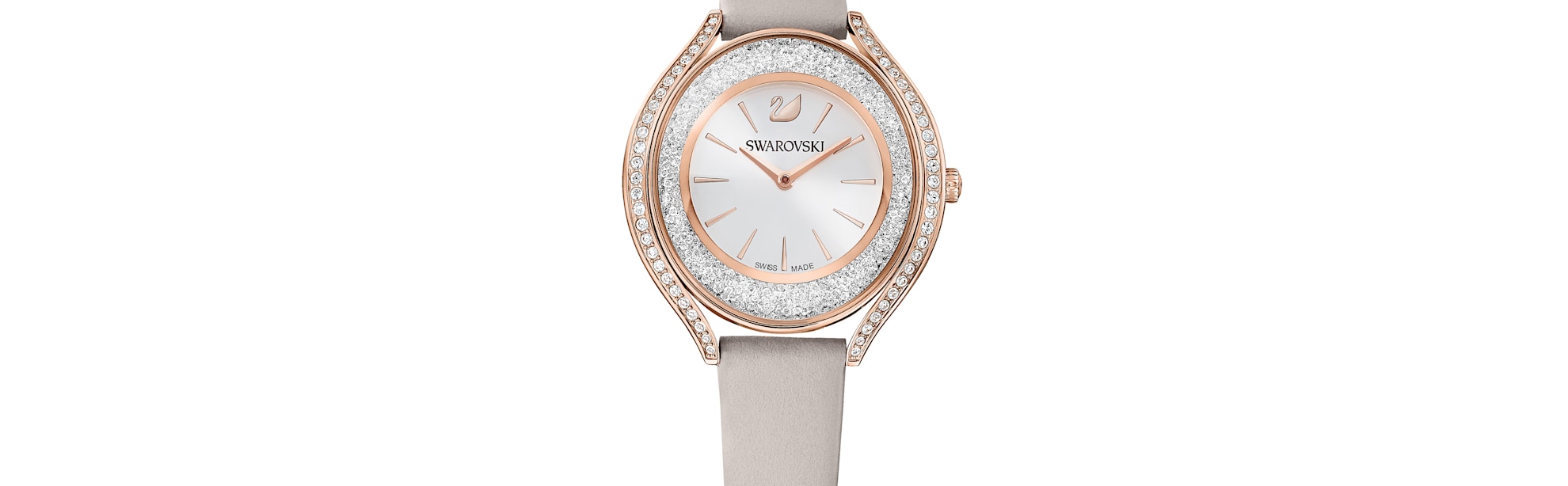 swarovski ساعات باللون الرمادي